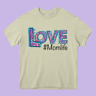 Love Mom Life Heavy Core Tee Designed By Bettercallsaul