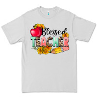 Dove Grey blessed teacher Premium Tee - NancyCooperArtShop