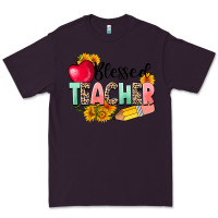 Plum blessed teacher Premium Tee - NancyCooperArtShop