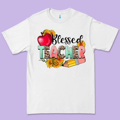 Blessed Teacher Premium Tee Designed By Nancycooperartshop