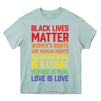Black Lives Matter List Heavy Core Tee | Teevron
