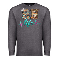 Charcoal Heather western nurse rn  life Premium Sweatshirt - BarkalooDesign