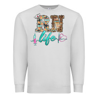 Dove Grey western nurse rn  life Premium Sweatshirt - BarkalooDesign