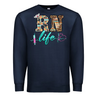 Navy western nurse rn  life Premium Sweatshirt - BarkalooDesign