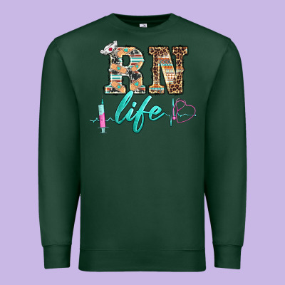 Western Nurse Rn  Life Premium Sweatshirt Designed By Barkaloodesign