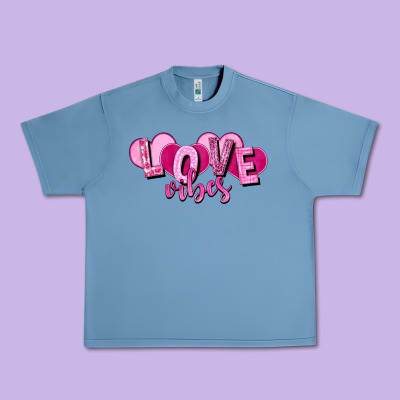 Love Vibes Valentine's Day Urban Heavy Tee Designed By Howdyjamesfarm