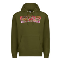 Army Green Howdy Valentine Premium Hoodie - CowhideDigitalArt