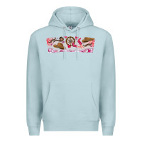 Blue Mist Howdy Valentine Premium Hoodie - CowhideDigitalArt