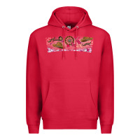 Cardinal Howdy Valentine Premium Hoodie - CowhideDigitalArt