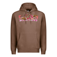 Chestnut Howdy Valentine Premium Hoodie - CowhideDigitalArt