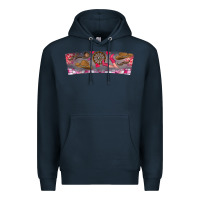 Navy Howdy Valentine Premium Hoodie - CowhideDigitalArt