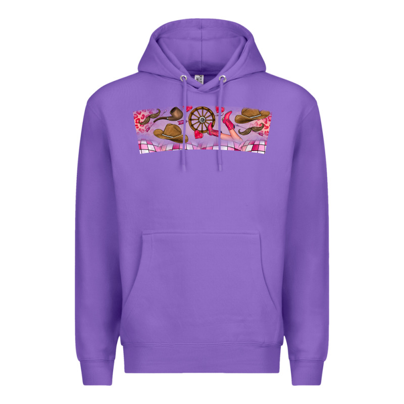 Howdy Valentine Premium Hoodie by CowhideDigitalArt | Teevron