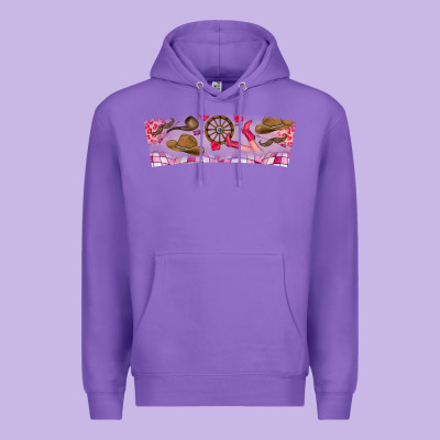 Howdy Valentine Premium Hoodie Designed By Cowhidedigitalart
