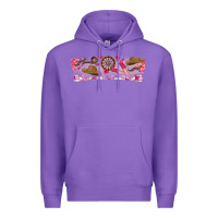 Purple Howdy Valentine Premium Hoodie - CowhideDigitalArt