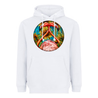 White flamingos with western background Heavyweight Hoodie - BarkalooDesign