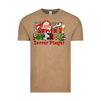 Vintage Coffee santas favorite soccer player Vintage Tee - CowGirlArtShop