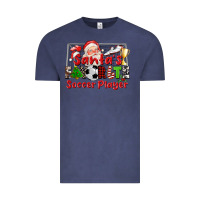 Vintage Denim santas favorite soccer player Vintage Tee - CowGirlArtShop