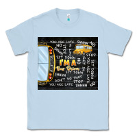 Dusty Blue i'm a bus driver school bus black Classic Tee - TumblerDesignByShophia