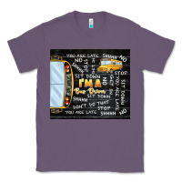 Lavender i'm a bus driver school bus black Classic Tee - TumblerDesignByShophia