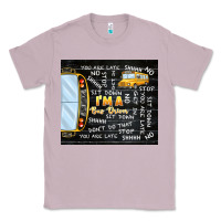 Lilac i'm a bus driver school bus black Classic Tee - TumblerDesignByShophia