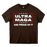 Chocolate Brown proud ultra maga Heavy Core Tee - longCreatives