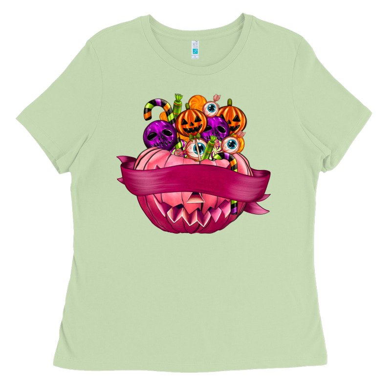 Personalized Girl Halloween Candy Ladies Tee by texasbilliewilder | Teevron