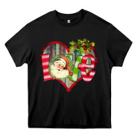 Black Love Christmas Santa Heavy Core Tee - Bettercallsaul