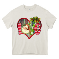 Cream Love Christmas Santa Heavy Core Tee - Bettercallsaul