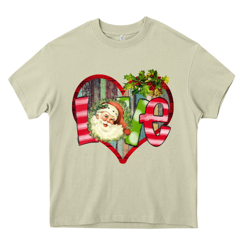 Love Christmas Santa Heavy Core Tee by Bettercallsaul | Teevron