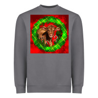 Storm christmas red angus calf Heavyweight Sweatshirt - LillyAllenDesigns