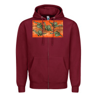 Burgundy dinosaur brontosaurus sippy cup Zipper Hoodie - Artiststas
