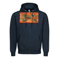 Navy dinosaur brontosaurus sippy cup Zipper Hoodie - Artiststas