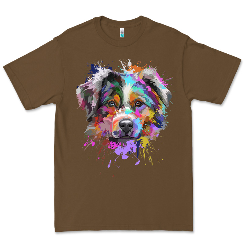 Splash Art Australian Shepherd   Aussie Lover Gifts Premium Tee by longCreatives | Teevron