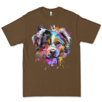 Cacao Splash Art Australian Shepherd   Aussie Lover Gifts Premium Tee - longCreatives