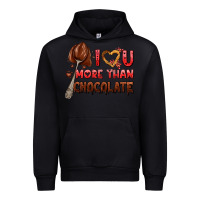 Black i love you more than chocolate Urban Hoodie - AdoDesignShop