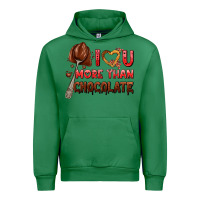 Emerald i love you more than chocolate Urban Hoodie - AdoDesignShop