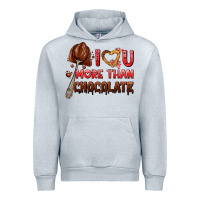 Heather Grey i love you more than chocolate Urban Hoodie - AdoDesignShop