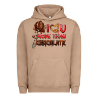 Pigment Burro i love you more than chocolate Urban Hoodie - AdoDesignShop