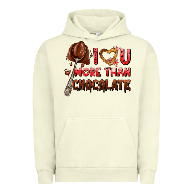 I Love You More Than Chocolate Urban Hoodie by AdoDesignShop | Teevron