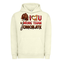 Pigment Pistachio i love you more than chocolate Urban Hoodie - AdoDesignShop
