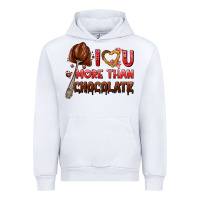 White i love you more than chocolate Urban Hoodie - AdoDesignShop