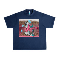 Navy cancer awareness anchor Urban Heavy Tee - CowGirlArtShop
