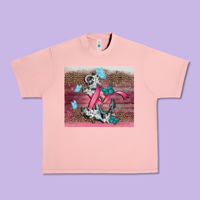 Cancer Awareness Anchor Urban Heavy Tee Designed By Cowgirlartshop