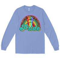 Colony Blue pride rainbow Long Sleeve Tee - OliviaCreatesArt