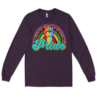 Plum pride rainbow Long Sleeve Tee - OliviaCreatesArt
