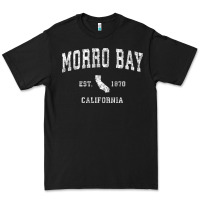 Black Morro Bay California CA Vintage Athletic Sports Design Premium Tee - longCreatives