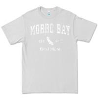 Dove Grey Morro Bay California CA Vintage Athletic Sports Design Premium Tee - longCreatives