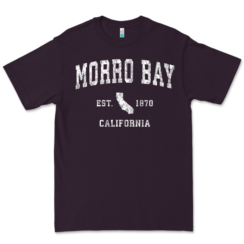 Morro Bay California Ca Vintage Athletic Sports Design Premium Tee by longCreatives | Teevron