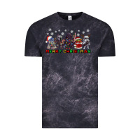 Cloud Black merry christmas gnomies Vintage Tee - CowGirlArtShop