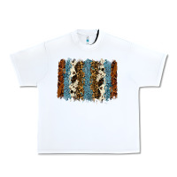 White tool leather leopard cowhide backround Urban Heavy Tee - RanaPortraitStore